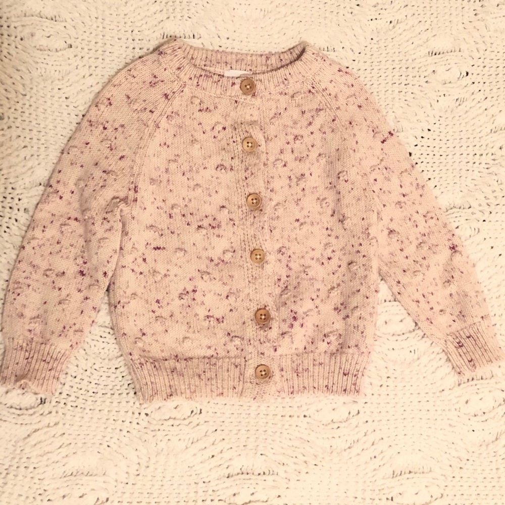 Jamie kay Raspberry Fleck Cardigan size 3